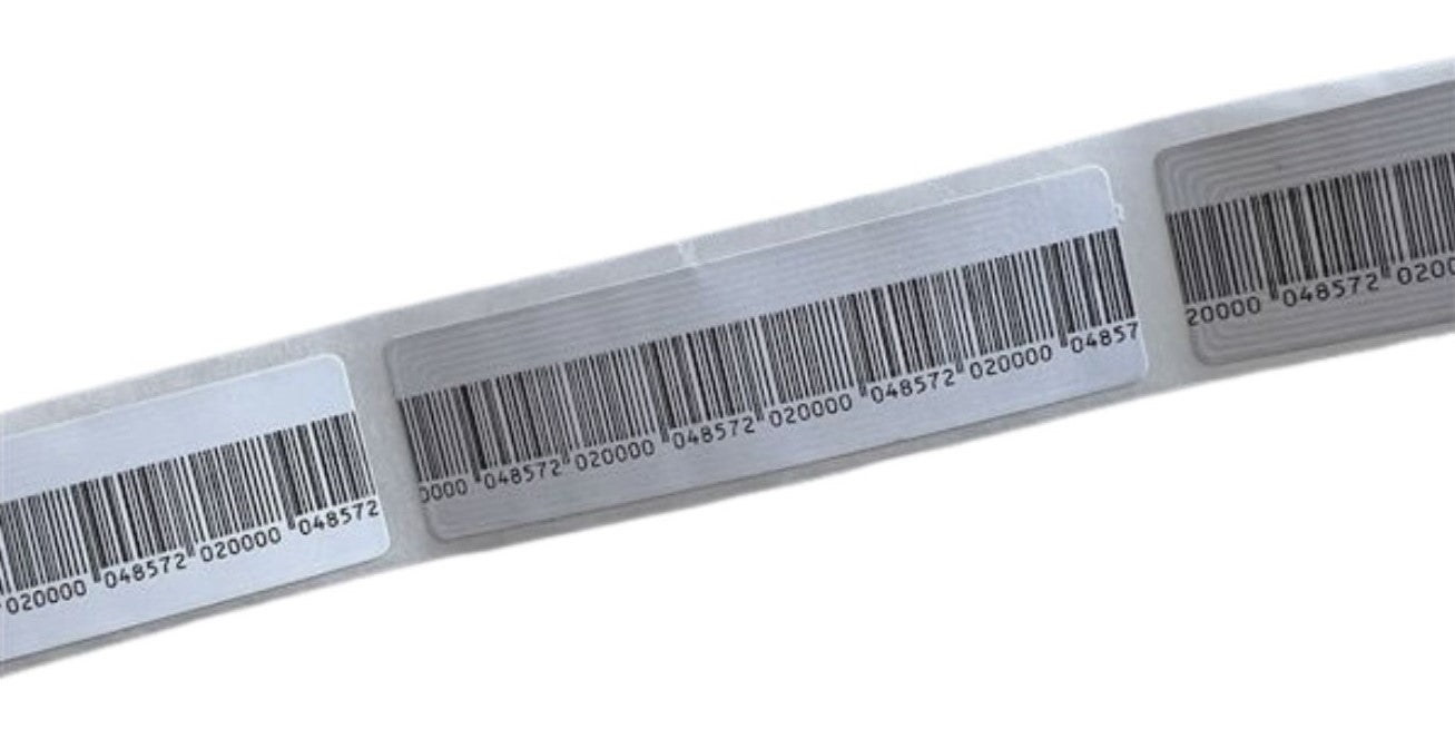 19mm x 65mm Barcode Security Labels (RF 8.2MHz, 1000/roll)