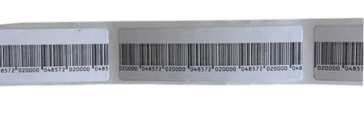 Sensormatic MiniUltra Strip II Security Labels - Pack Of 5000, Invisible Anti-Theft Tags With Fake Barcode