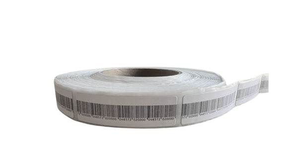 19mm x 65mm Barcode Security Labels (RF 8.2MHz, 1000/roll)