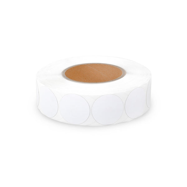 White Round 40mm Label (1000/roll, 8.2MHz)